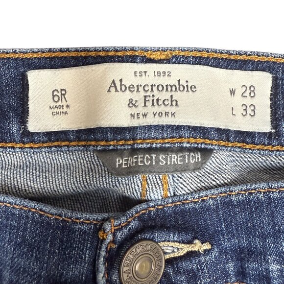 EUC Women's ABERCROMBIE & FITCH Erin Slim Perfect Stretch Jeans | Size 28/6R - Picture 5 of 10